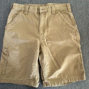 Men’s Beige Carhartt shorts. 33 waist. Like new.